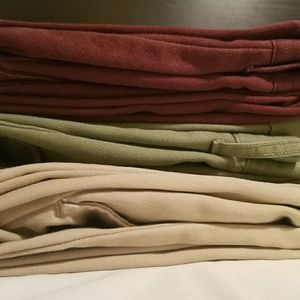 3x pairs of J.Crew driggs chinos (31x32, slim fit)